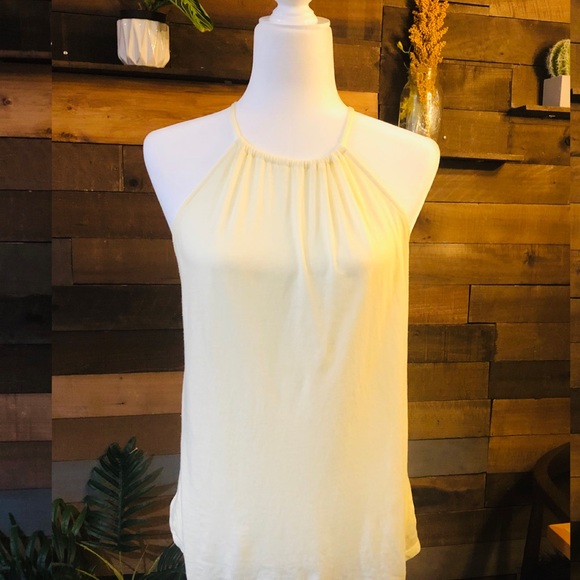 Forever 21 Tops - Forever 21 Yellow Drawstring  Neck Tank